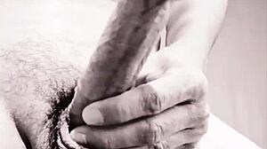 Watch this Chilean bisexual stroking a big cock in 2022