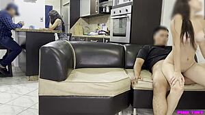 Just tricked my Latina niece into sneaky fun on my lap.