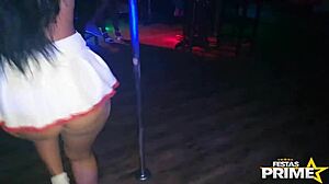 Brunette Slut Takes Huge Facial Cumshot!