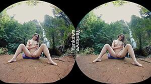 Yanks Lustful Babes Lez Endza And Sierra Cirque Masturbate With Toys At Waterfall