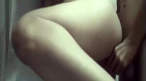 This Argentinian brunette rides my cock like a pro until she orgasms, then sucks me off in the bathroom.