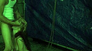 mistress anya olsen leads intense outdoor public session with bondage.