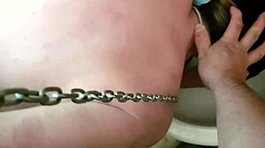 French Slave Humiliation in Toilet