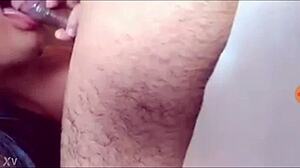 Prostitute Provides Detailed Blowjob with Intense Sucking and Deepthroat Techniques