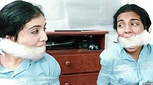 I can’t believe how tight they gagged me. Those young Latinas choked me extreme in our wild sex tape.