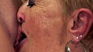 Busty teen licked wild by hot granny!