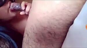 Prostitute Provides Detailed Blowjob with Intense Sucking and Deepthroat Techniques