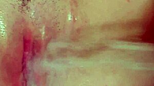 Sheila Faye showers innocently but fucks solo passionately