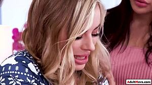 blonde teases big cock after tough breakup