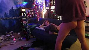 Hotwife Steffi Dances Pussy In Purple Teddy