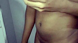 My massive black cock throbs during intense masturbation session