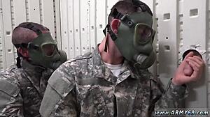 Military Men Jerk Off for Sperm Collection