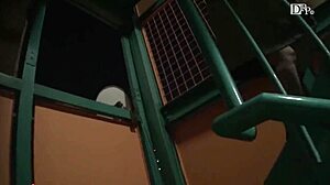 Japanese Woman in Night Alley with Remote Vibrator