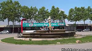 ทาสสเปนโดนกลุ่มเย็ดในฉากกลางแจ้งสุดบ้าบอ