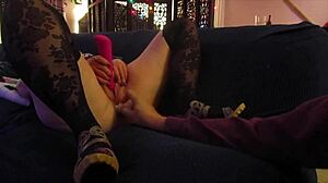 Hotwife Steffi Dances Pussy In Purple Teddy