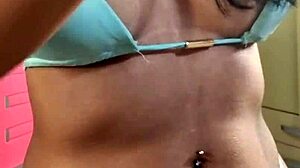 Horny woman wakes up craving ass play and gets pussy creampie