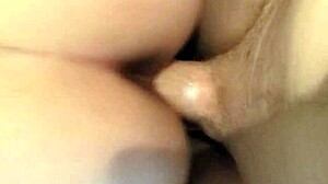 husband fucks wife's creamy pussy on break 😈