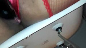 Super hot MILF squirting during sexy masturbation with guy