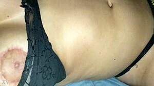 Sexy wife pulls panties aside 😏