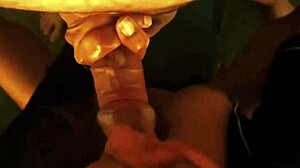 Spencer cums on her brunette tits during blowjob 😏