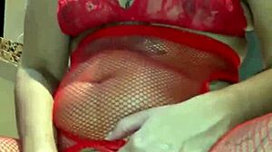 Super hot MILF squirting during sexy masturbation with guy