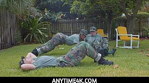 i'm the drill instructor and these hot teens are always ready for sex during boot camp, dani blu and callie black 😅