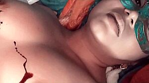 Homemade Chocolate Banana Anal Game With Crazy Milf