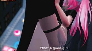 Cute vampire drains with sucking tease