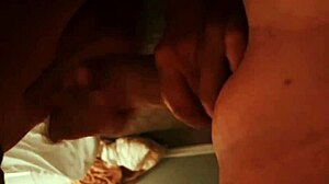 Spencer cums on her brunette tits during blowjob 😏