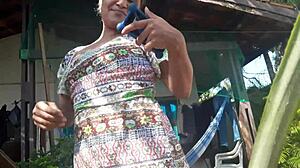 paty masturbates ass and pussy on whatsapp video call for orgasm 😏