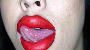 oh man, i can’t even handle this bimbo’s lipstick blowjob, it’s too freakin good!