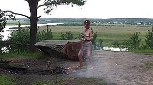 Stone Age Story Of Amateurs Dancing Solo In Outdoor Nature Setting