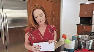 Horny Stepmom Prevents Stepson From University To Enjoy His Young Dick