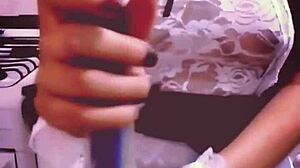 Latina maid ties up model and seduces master for intense fucking and spanking in uniform