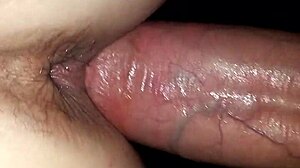 Туцање у догги стилу на уској влажној пички, аматери уживају у сваком жестоком потиску