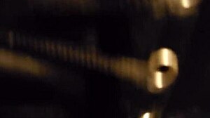 Bi tranny takes big black cock doggie style bareback