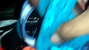 i feel so aroused masturbating with my neighbor's panties, the thrill is intense