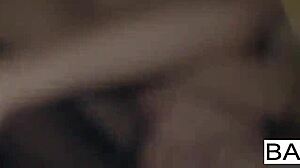 Ashlyn Malloy and Lilly Banks share midnight kisses before hardcore fucking and cum on ass