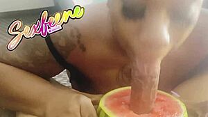 watermelon-sized cock dominates nasty ebony slut