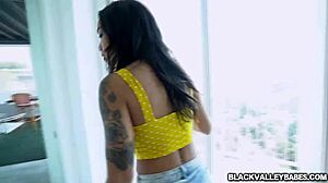 Half black half asian honey gold enjoys white encounters