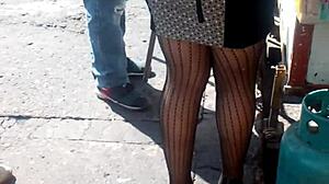 look at those tempting milf asses masturbating outdoors in public