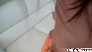 Busty milf stepmom blows stepson pov.