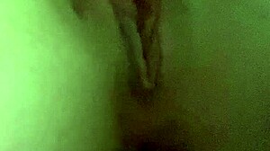 Petite girl using toys on her tight pussy