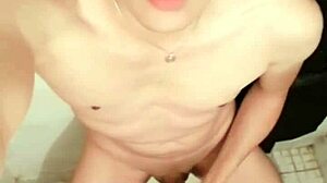 Mexican Twink Masturbates Cum