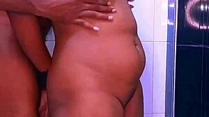 Harsh Boobs Punishment Unfolds with Slapping in Bathroom