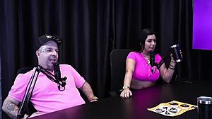 She encounters a man in the cabin