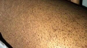 look at all that spit from the ebony couple's homemade session with big black cock