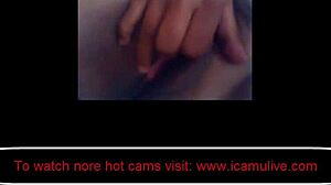 hot girl masturbates on webcam.