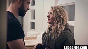 married man strays with wild homeless blonde teen