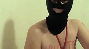 French Slave Self-Spanks After Cane Training